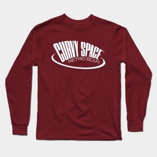 Curvy Space Retro Sci-Fi logo Long Sleeve T-Shirt